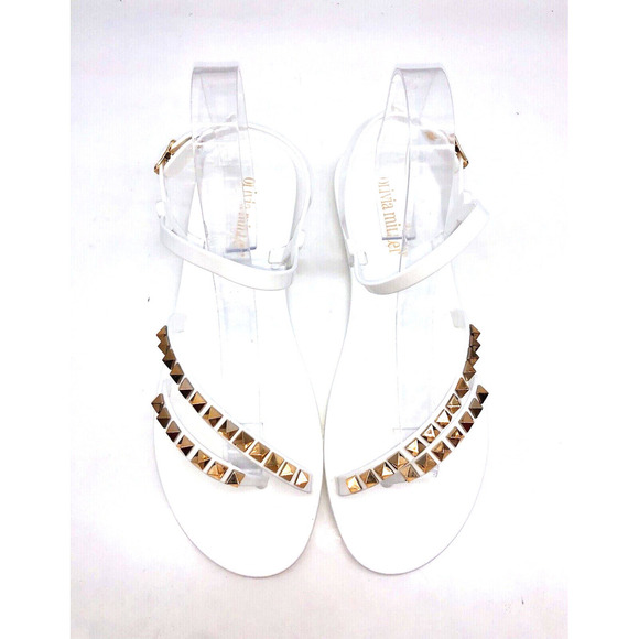 Olivia Miller Tramore Jelly Studded Sandals - White , US 8 - Picture 3 of 10